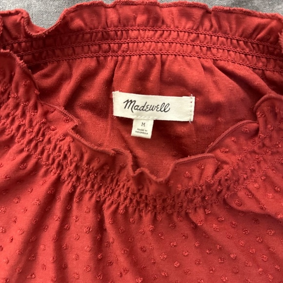 Madewell Brick Red Top - Picture 2 of 4